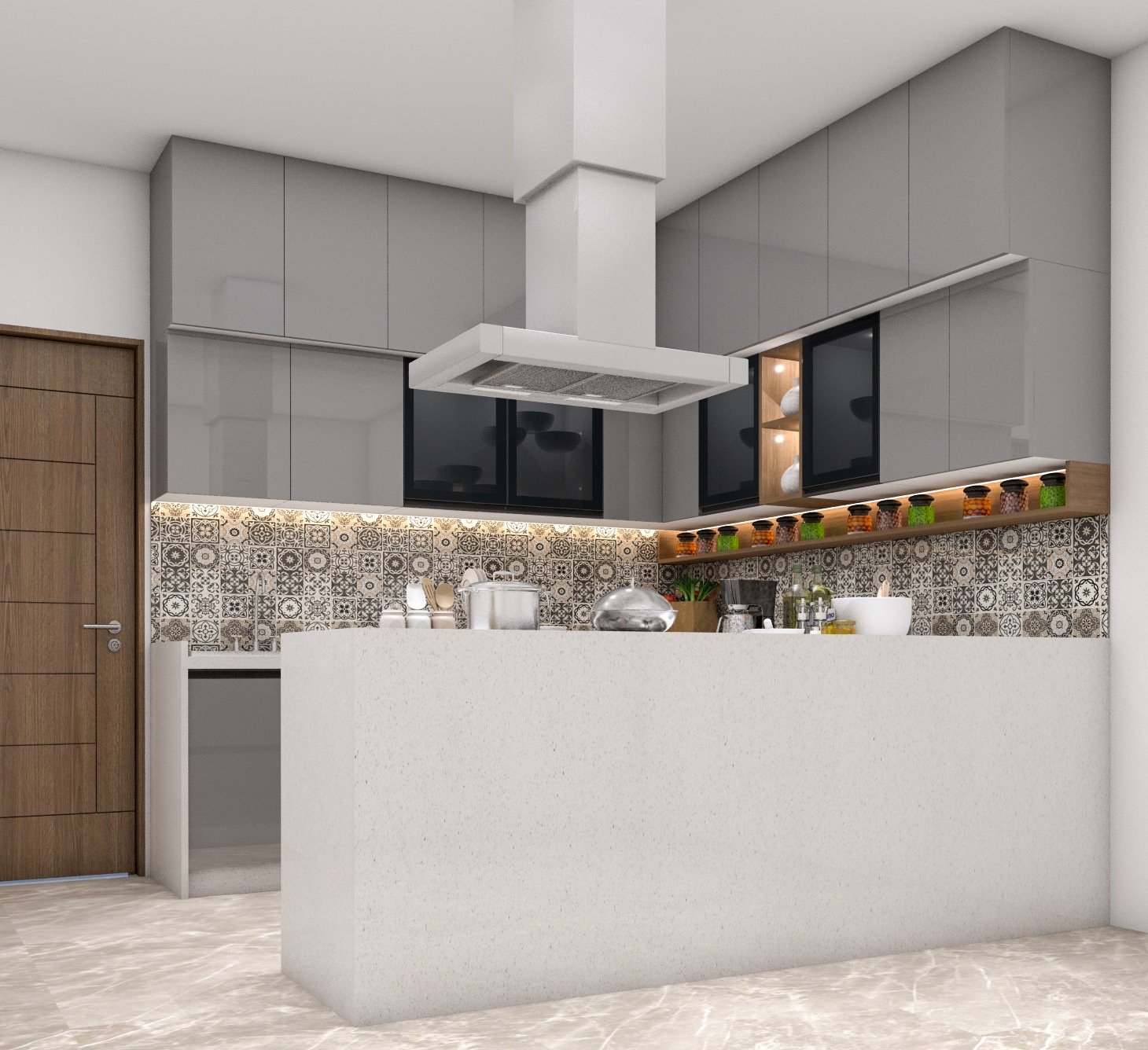 Modular kitchen design 23 by Vastva Studio